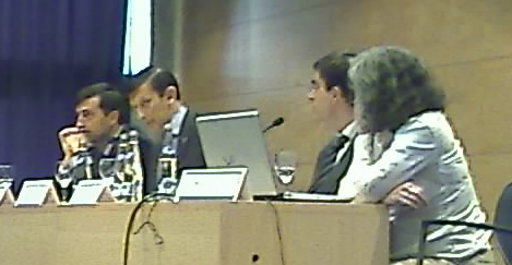 Left to right: Miquel Roca, Pere Lluís Huguet, Luis Fernández, Marta Poblet