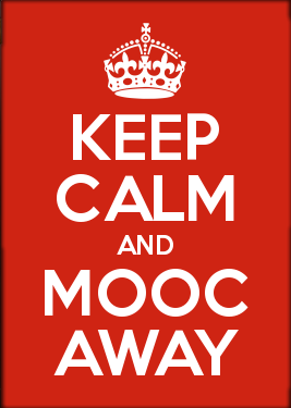 Keep calm and MOOC away poster