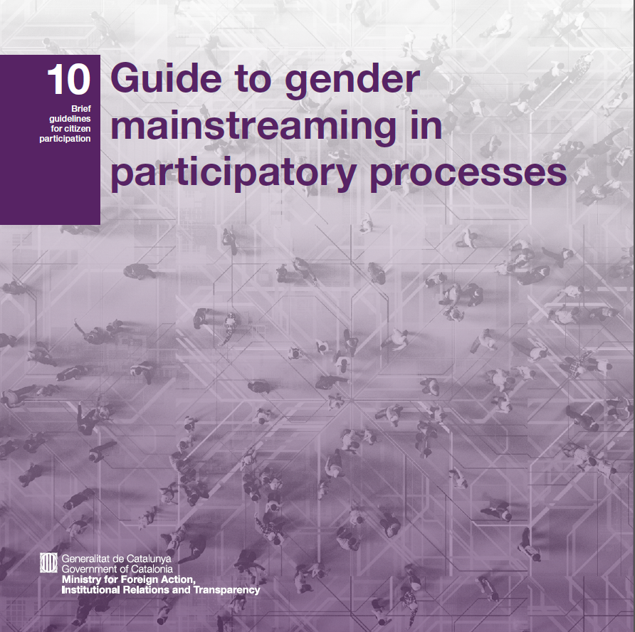 Cover of the "Guide to gender mainstreaming in participatory processes"