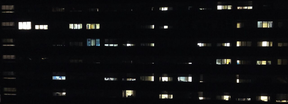 Fotografía del Hospital Universitari Germans Trias i Pujol, Can Ruti, de noche
