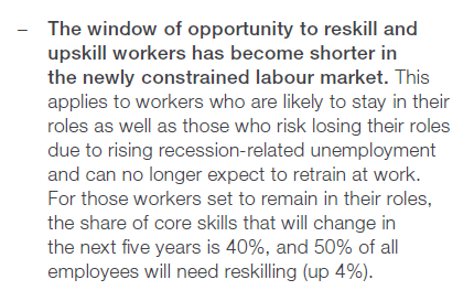 Se reduce la ventana de oportunidad en 'reskilling' y 'upskilling' (Foro Económico Mundial)