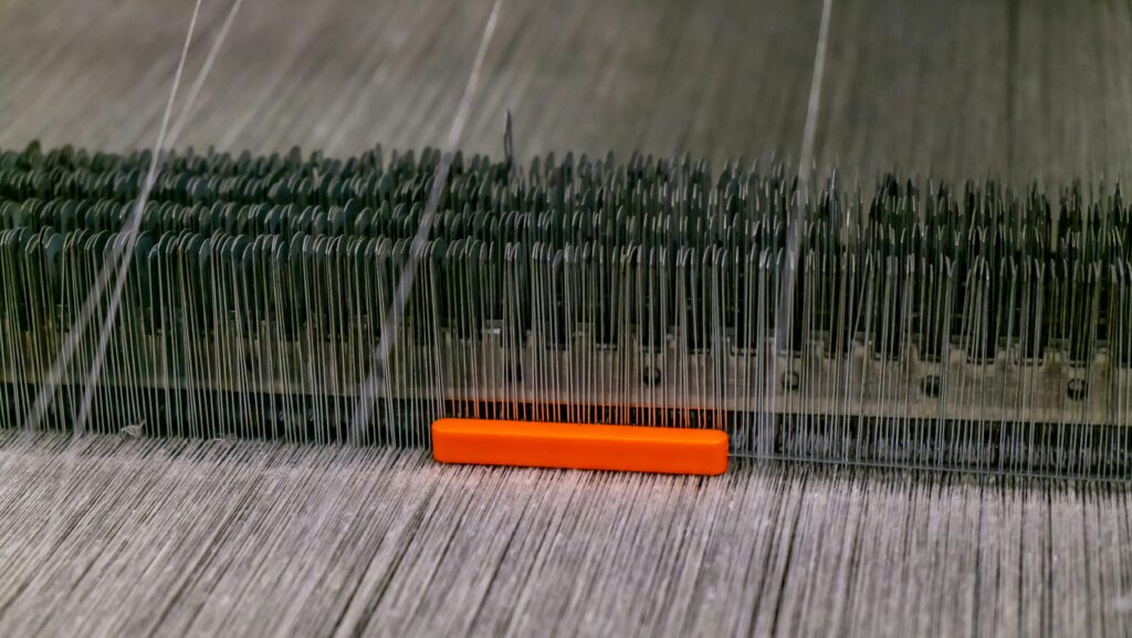 Primer plano de un telar