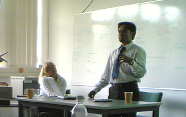 Hari Krishna Neupane (front), Gudrun Wicander (back left)