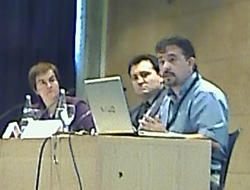 Left to right: Rosa Borge, Gerard Cervelló, Josep Maria Reniu