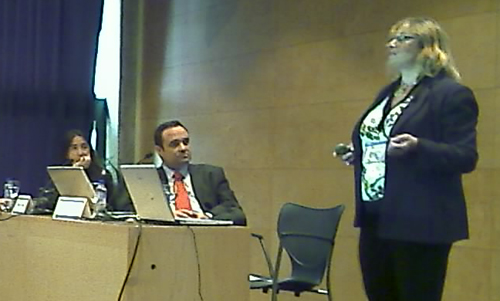 Left to right: Raquel Xalabarder, Miquel Peguera, Lilian Edwards